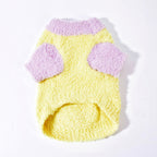 3D Floral Pastel Fuzzy Knit Pet Vest