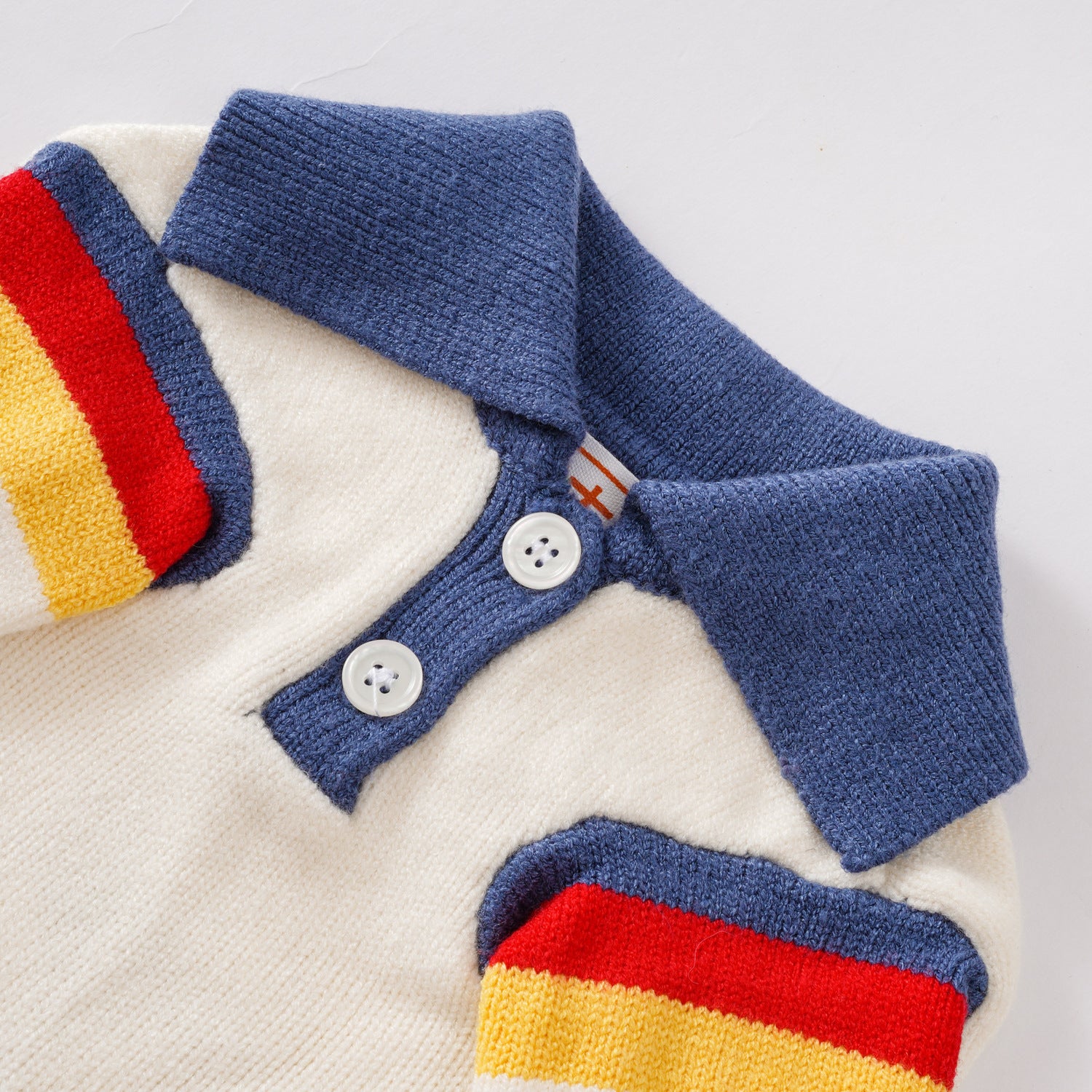 Rainbow Polo Knit Pet Sweater