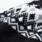 Cozy Black & White Fair Isle Knit Pet Vest
