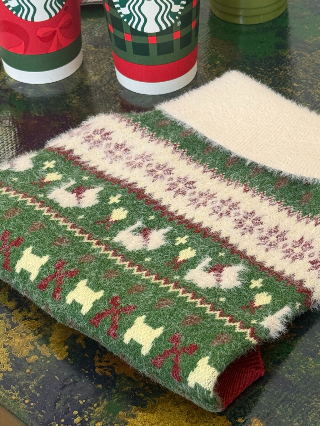 Paw-some Christmas Fair Isle Knit Pet Sweater