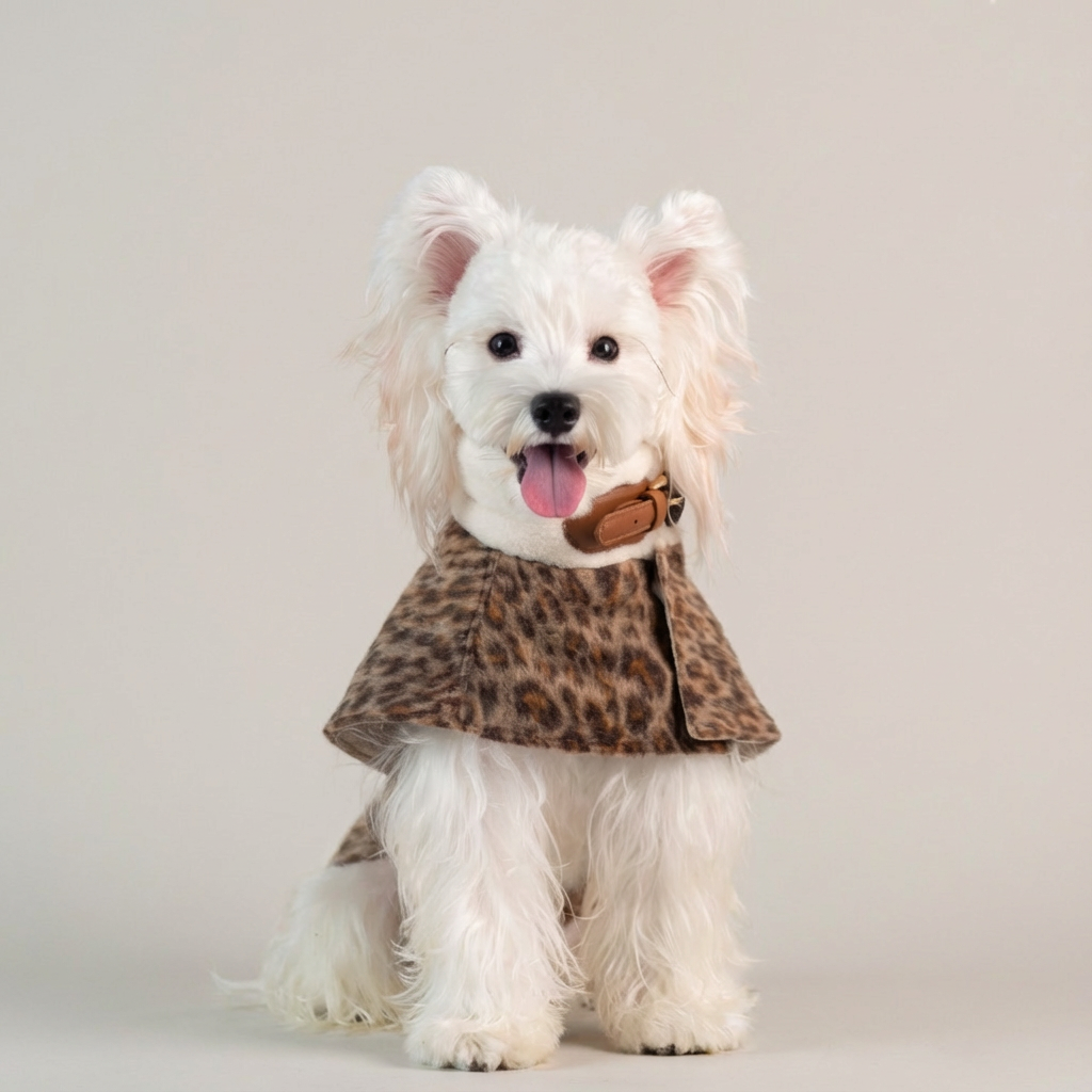 Trendy Leopard Print Pet Cape