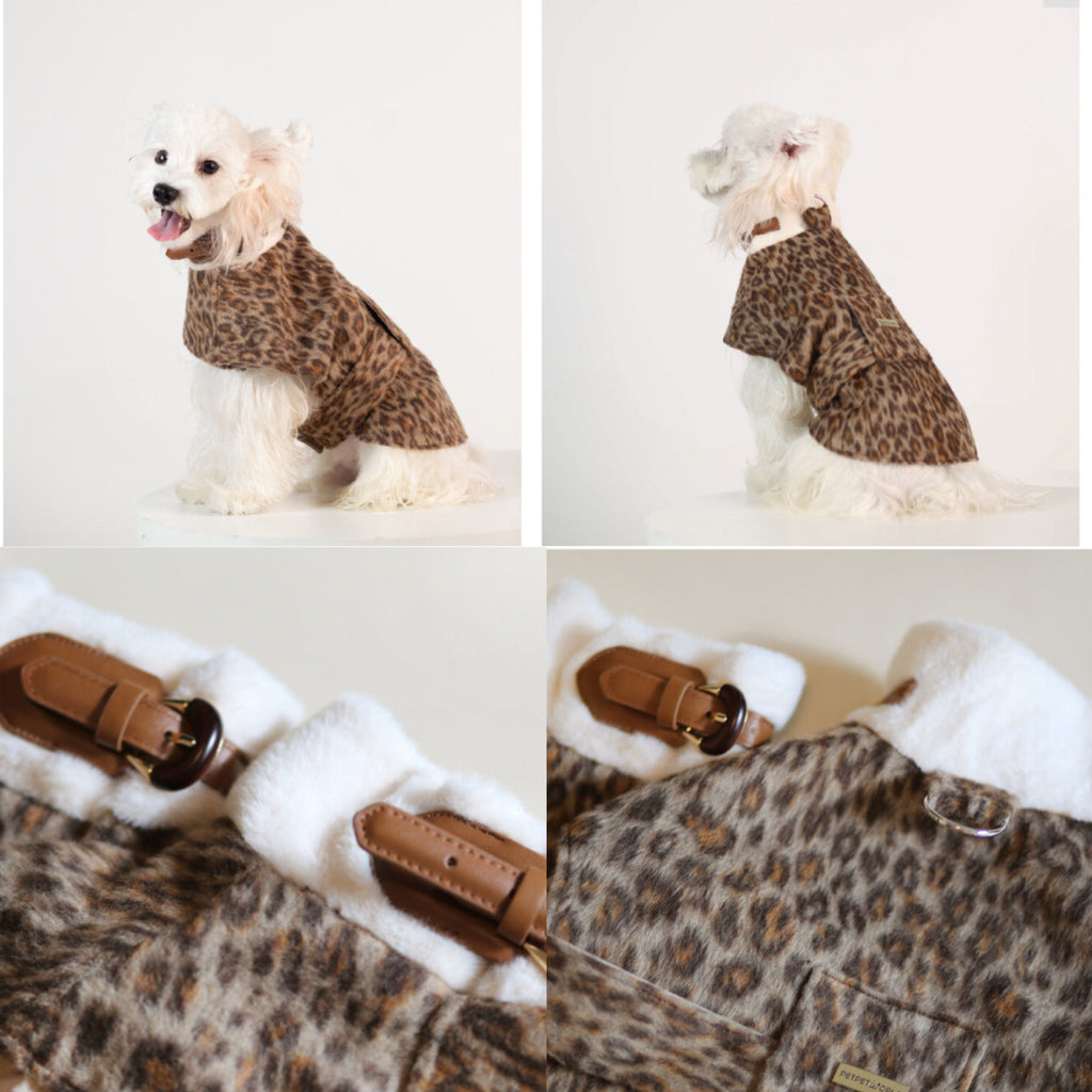 Trendy Leopard Print Pet Cape