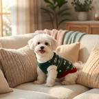 Paw-some Christmas Fair Isle Knit Pet Sweater
