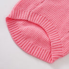 Chic Pink & Green Color-Block Knit Pet Sweater