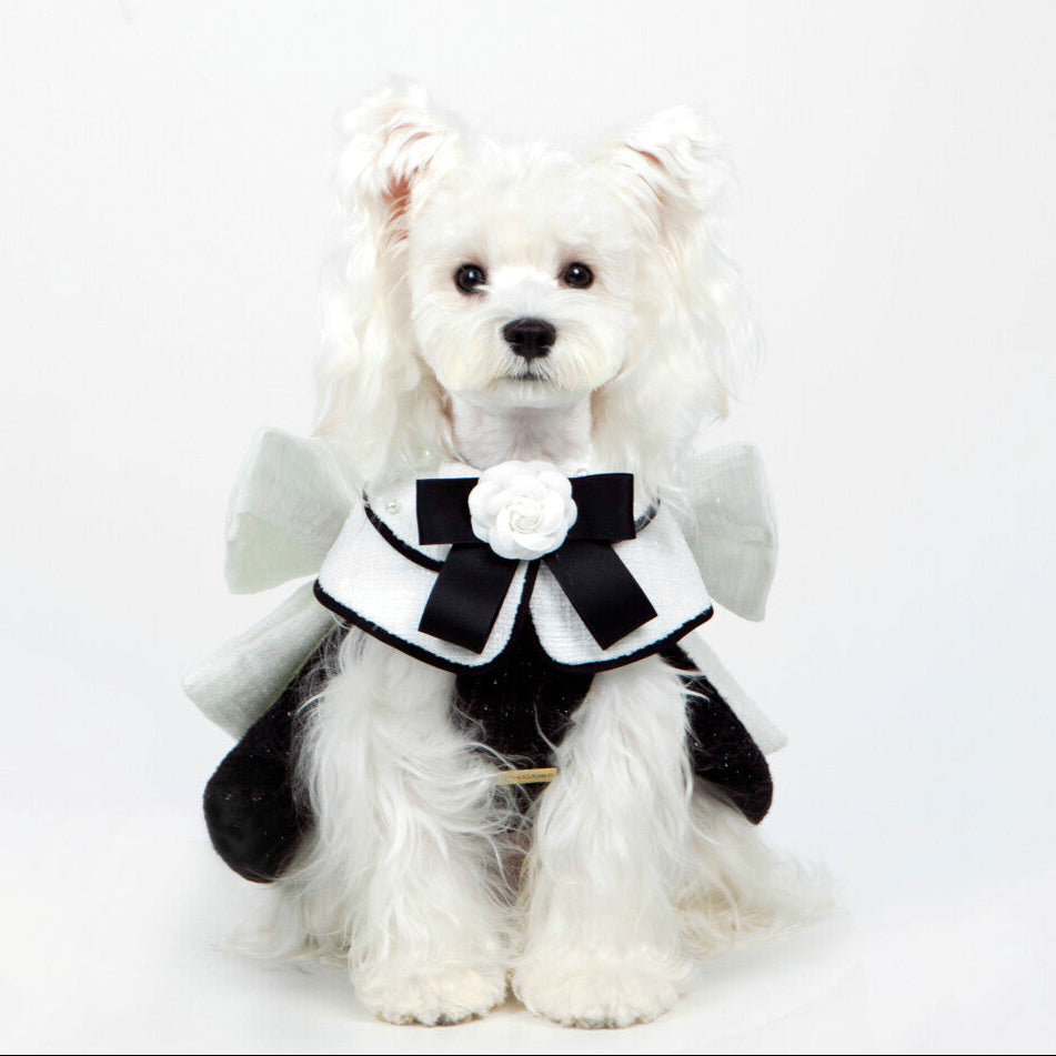 Miss CoCo - Black and White Luxury Little Princess Dress