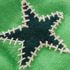 Green Star Knit Pet Sweater