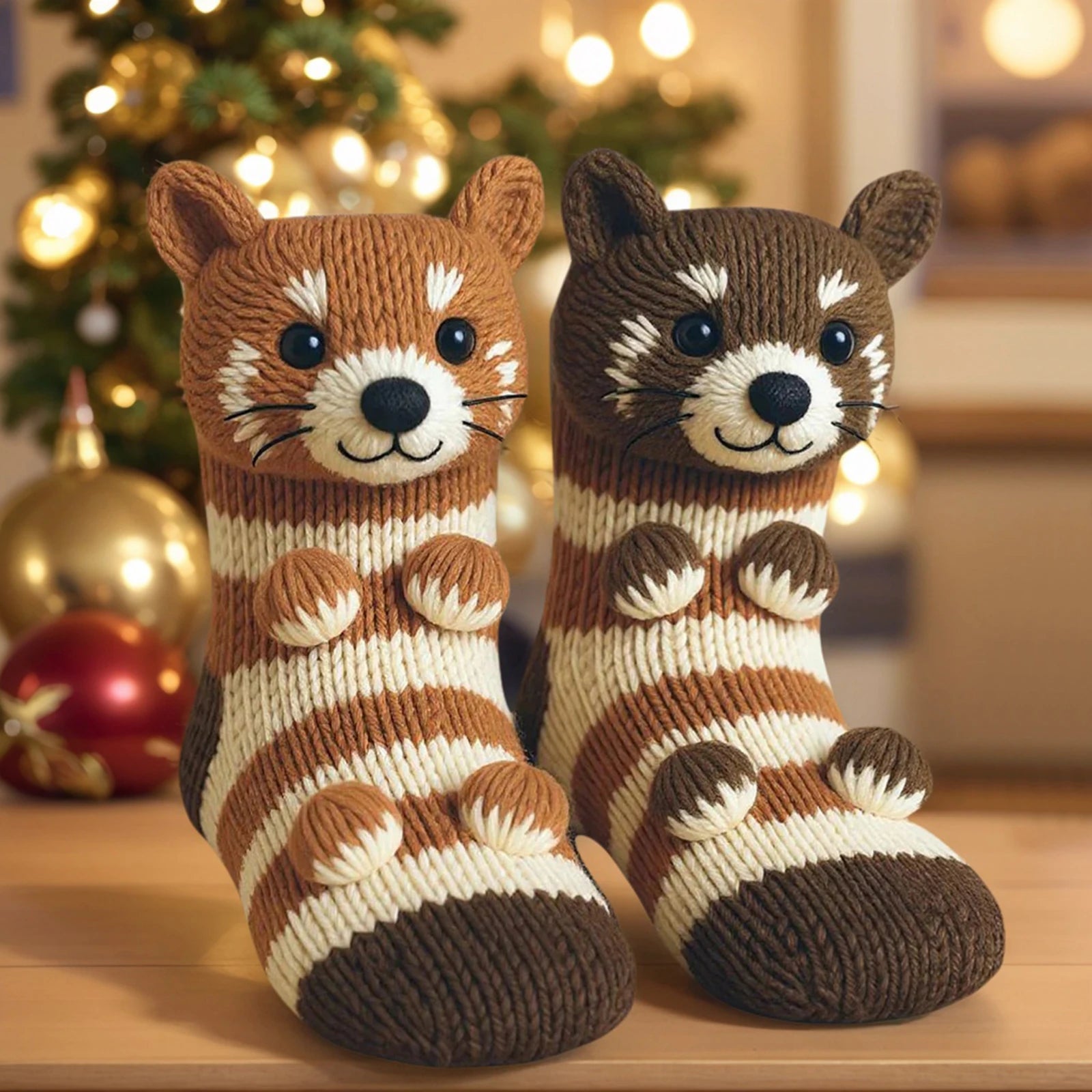 Red Panda Socks