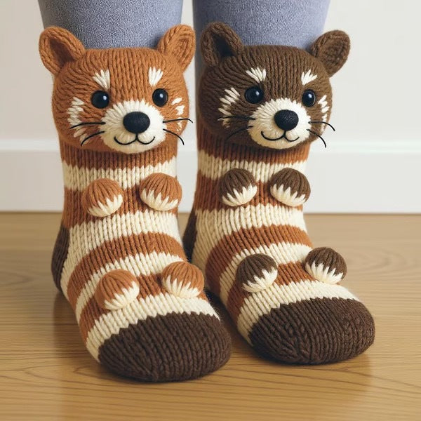 Red Panda Socks
