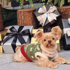 Paw-some Christmas Fair Isle Knit Pet Sweater